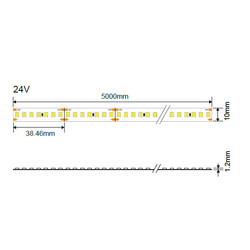 LED Strip 2835 24V 14W/M 182LED/M