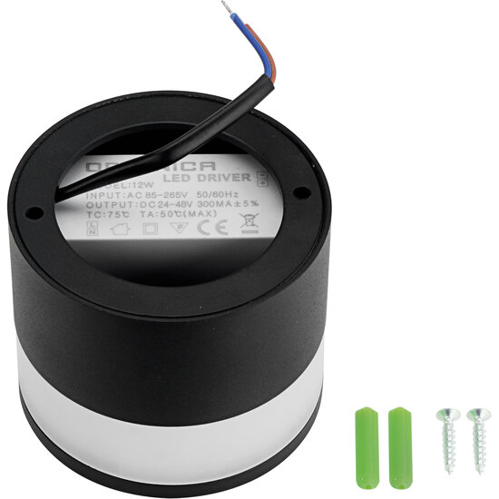 Optonica LED COB Surface Downlight 12W ROUND BLACK - Ideales Licht für jeden Raum