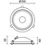 Optonica LED COB Downlight 30W ROUND ROTATABLE WHITE - BRIDGELUX