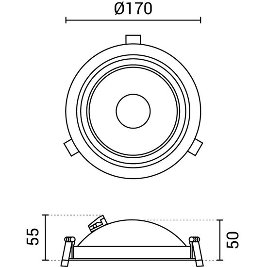 Optonica LED COB Downlight 15W ROUND ROTATABLE WHITE - Perfekte Beleuchtung für jeden Raum