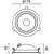 Optonica LED COB Downlight 15W ROUND ROTATABLE BLACK - BRIDGELUX