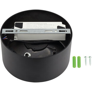 LED COB Downlight 30W ROUND ROTATABLE BLACK - BRIDGELUX