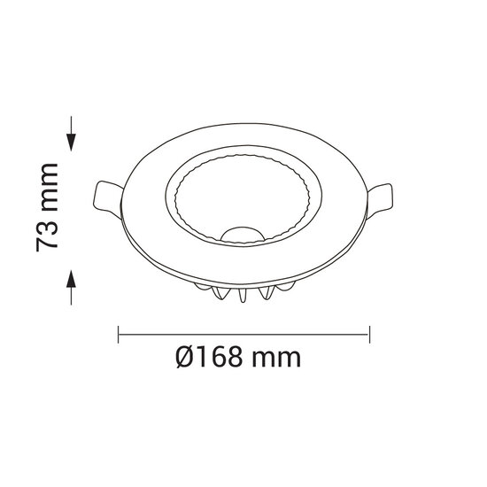 Optonica LED Spot Downlight COB TUV Pass 145° - Ideales Licht für jeden Raum