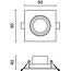 Optonica LED COB Downlight Square Rotatable - Éclairage parfait pour chaque espace