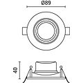 Optonica LED COB Downlight Round Rotatable - Iluminación perfecta para cualquier espacio