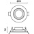 Optonica LED COB Downlight Round Rotatable