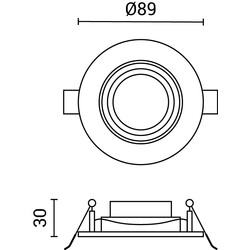 LED COB Downlight Round Rotatable