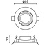 Optonica LED COB Downlight Round Rotatable - Create a warm atmosphere in your space