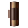 Nordlux Aludra Double - Wall light - Seaside brown metallic - Mejora tu espacio exterior con esta elegante lámpara de pared.