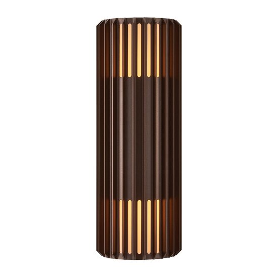 Nordlux Aludra Double - Wall light - Seaside brown metallic - Mejora tu espacio exterior con esta elegante lámpara de pared.
