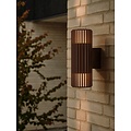 Nordlux Aludra Double - Wall light - Seaside brown metallic - Mejora tu espacio exterior con esta elegante lámpara de pared.