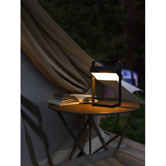 Nordlux Saulio Solar - Battery light - Black - Draagbare, dimbare verlichting voor buiten