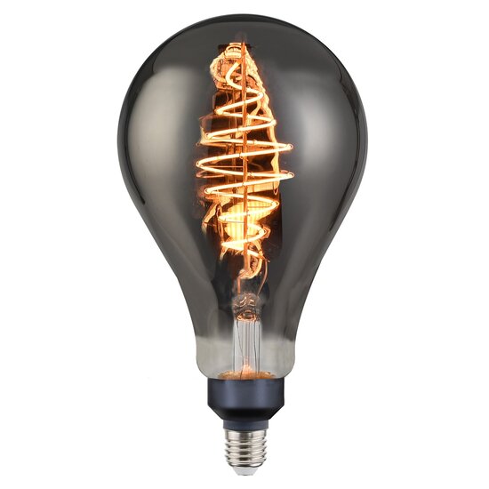 Nordlux Deco E27 - PS160 Spiral - Dim - 1800 Kelvin - 200 Lumen - Light Bulb - Smoked - Creëer een warme sfeer met dimbaar licht