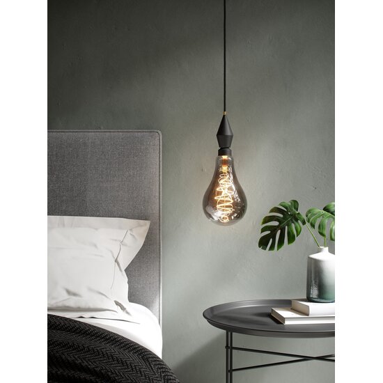 Nordlux Deco E27 - PS160 Spiral - Dim - 1800 Kelvin - 200 Lumen - Light Bulb - Smoked - Creëer een warme sfeer met dimbaar licht