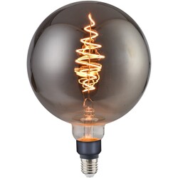 Deco E27 - G200 Spiral - Dim - 1800 Kelvin - 200 Lumen - Light Bulb - Smoked