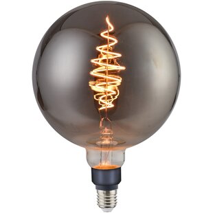 Deco E27 - G200 Spiral - Dim - 1800 Kelvin - 200 Lumen - Light Bulb - Smoked
