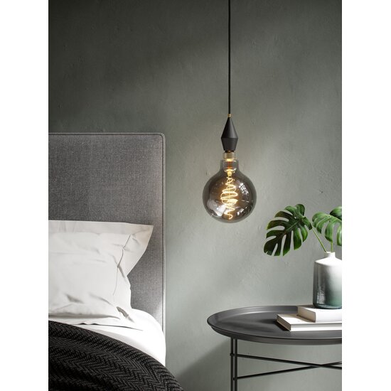 Nordlux Deco E27 - G200 Spiral - Dim - 1800 Kelvin - 200 Lumen - Light Bulb - Smoked - Creëer een warme sfeer met deze dimbare lichtbron.