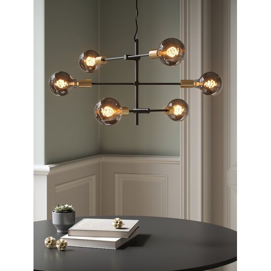 Nordlux Deco E27 - G95 Spiral - Dim - 1800 Kelvin - 140 Lumen - Light Bulb - Smoked - Creëer een warme sfeer met dimbare verlichting