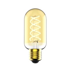 Deco E27 - T45 Spiral - Dim - 2200 Kelvin - 400 Lumen - Light Bulb - Gold colour