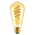 Nordlux Deco E27 - ST64 Spiral - Dim - 2200 Kelvin - 400 Lumen - Light Bulb - Gold colour - Creëer een gezellige sfeer met deze dimbare lichtbron.