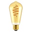 Nordlux Deco E27 - ST64 Spiral - Dim - 2200 Kelvin - 400 Lumen - Light Bulb - Gold colour - Creëer een gezellige sfeer met deze dimbare lichtbron.