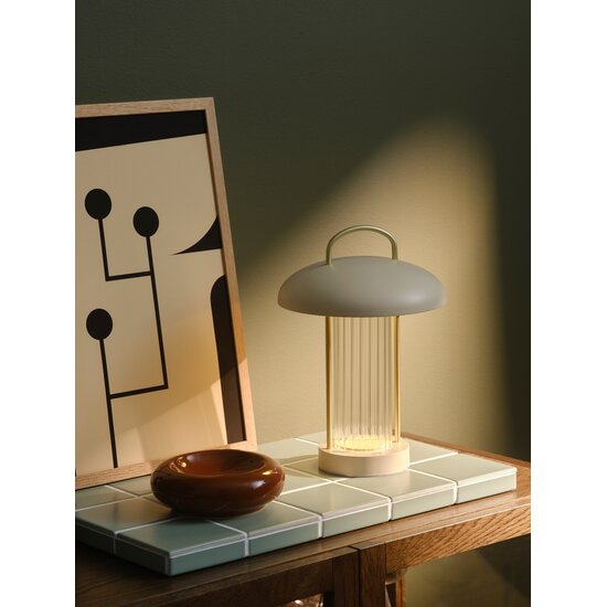 Nordlux Mirano Portable - Tischlampe - Beige - Elegante und dimmbare Tischlampe für jeden Raum