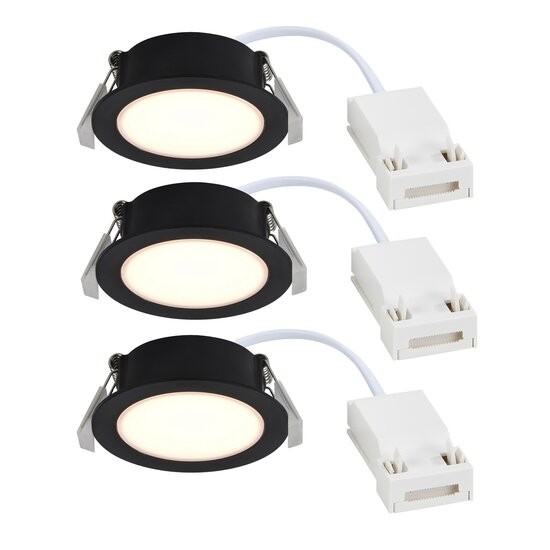 Nordlux Olea 3-Kit - Downlight - Black - Ideaal voor vochtige ruimtes
