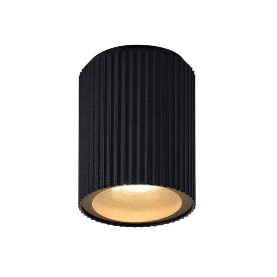 Nordlux Kyklop Ripple - Ceiling light - Black - Modern en elegant ontwerp voor buiten