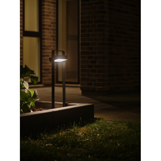 Nordlux Saulio Solar - Luz de jardín - Negra - Ideal para iluminación exterior