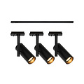 Nordlux Jerome Link 3-Spot + 1m - Track Light - Black - Design moderne et minimaliste pour tous les espaces