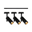 Nordlux Jerome Link 3-Spot + 1m - Track Light - Black - Modernes und minimalistisches Design für jeden Raum