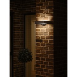 Monay Square Solar - Wandlamp - Zwart