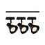 Nordlux Eik Link 3-Spot + 1m - Luz de riel - Negro - Ideal para iluminación interior elegante