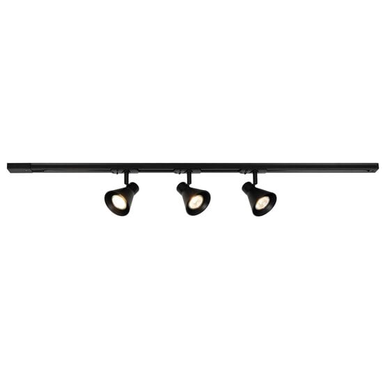 Nordlux Eik Link 3-Spot + 1m - Schienenleuchte - Schwarz - Ideal für stilvolle Innenbeleuchtung