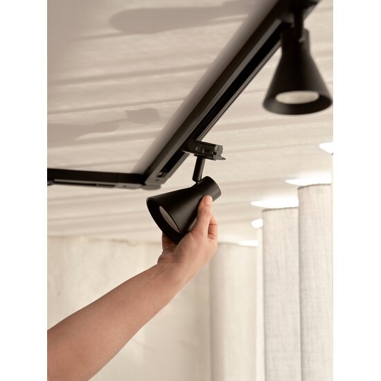 Nordlux Eik Link 3-Spot + 1m - Track Light - Black - Perfect voor sfeervolle verlichting in elke ruimte