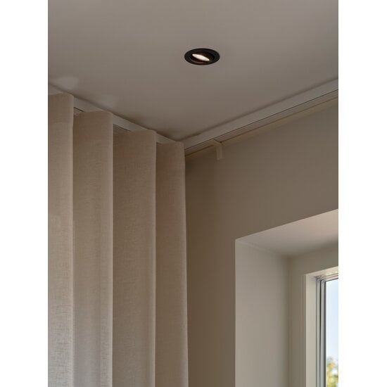 Nordlux Monolo 3-Kit - Downlight - Noir - Éclairage dimmable pour tous les espaces