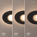Nordlux Monolo 3-Kit - Downlight - Noir - Éclairage dimmable pour tous les espaces
