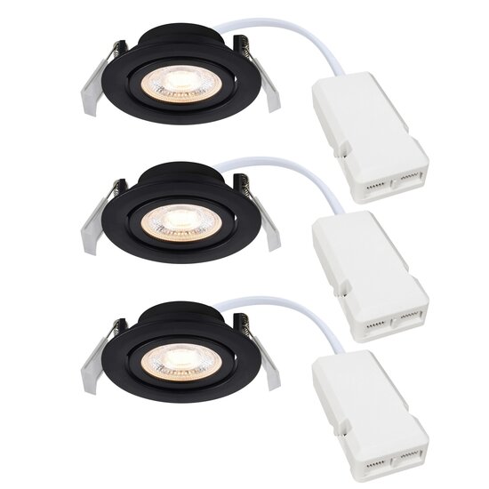 Nordlux Monolo 3-Kit - Downlight - Black - Dimbare verlichting voor elke ruimte