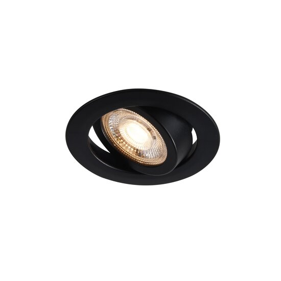 Nordlux Monolo 3-Kit - Downlight - Noir - Éclairage dimmable pour tous les espaces