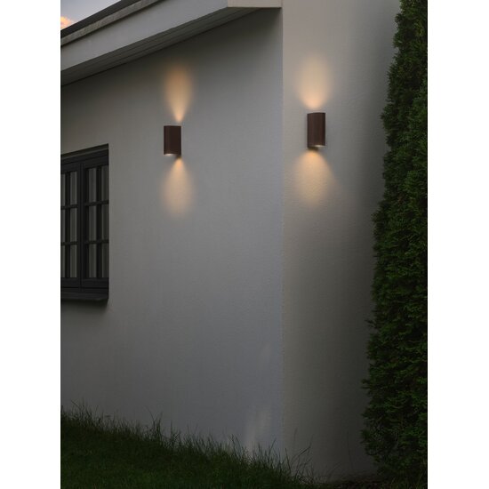 Nordlux Dion Double - Wandlamp - Minimalistisch en elegant ontwerp voor buiten