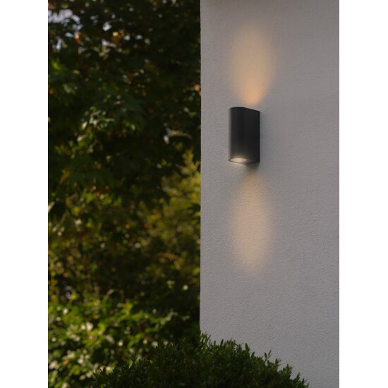 Nordlux Dion Double - Aplique de Pared - Diseño minimalista y elegante para exteriores