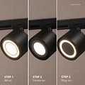 Nordlux Clyde Flex 4-Rail - Diseño nórdico delgado con funcionalidad Moodmaker™