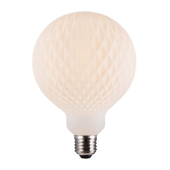 Nordlux Deco E27 G125 - Harlekin - Light Bulb - Create a unique atmosphere with this decorative opal white bulb