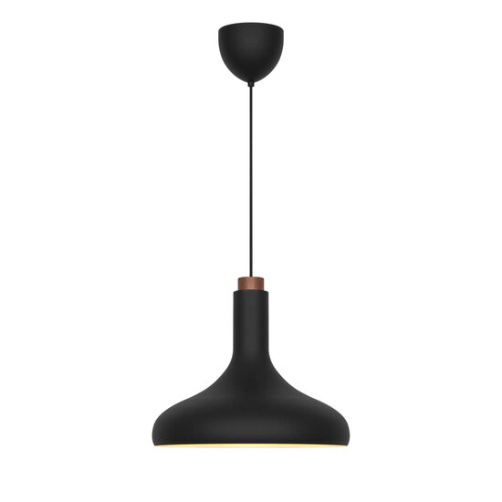 Nordlux Fuji - Pendant - Black - Perfecte balans tussen hout en metaal