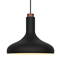 Nordlux Fuji - Suspension - Noir - Équilibre parfait entre bois et métal