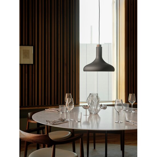 Nordlux Fuji - Suspension - Noir - Équilibre parfait entre bois et métal