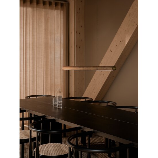 Nordlux Akeno - Pendelleuchte - Dunkles Holz - Minimalistisches Design für stimmungsvolle Beleuchtung