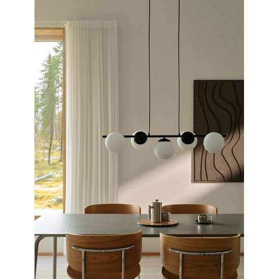 Nordlux Lilly 5-spot - Suspension - Noir - Éclairage élégant pour chaque espace
