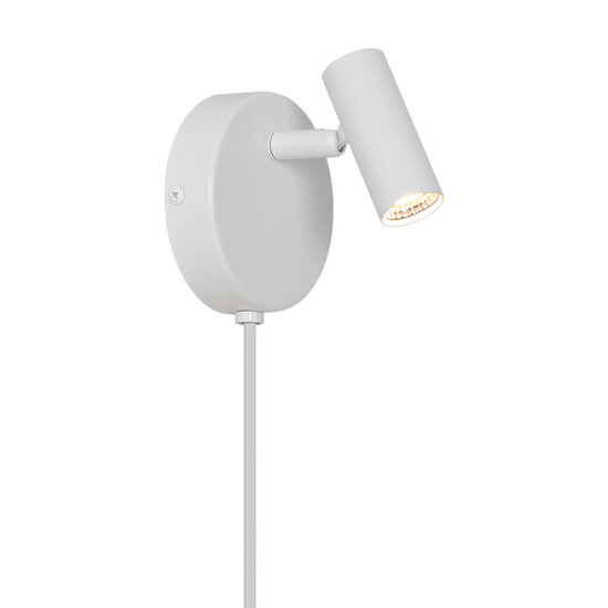 Nordlux Omari Round - Lámpara de Pared Blanca para un toque minimalista