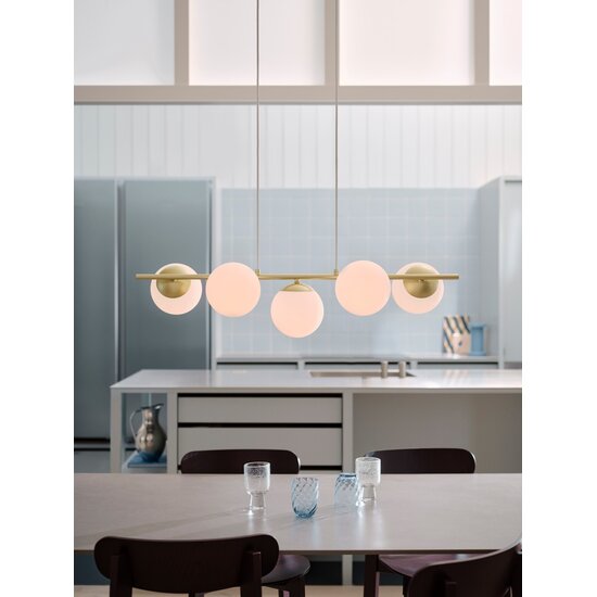 Nordlux Lilly 5-spot - Lámpara colgante elegante para una iluminación acogedora